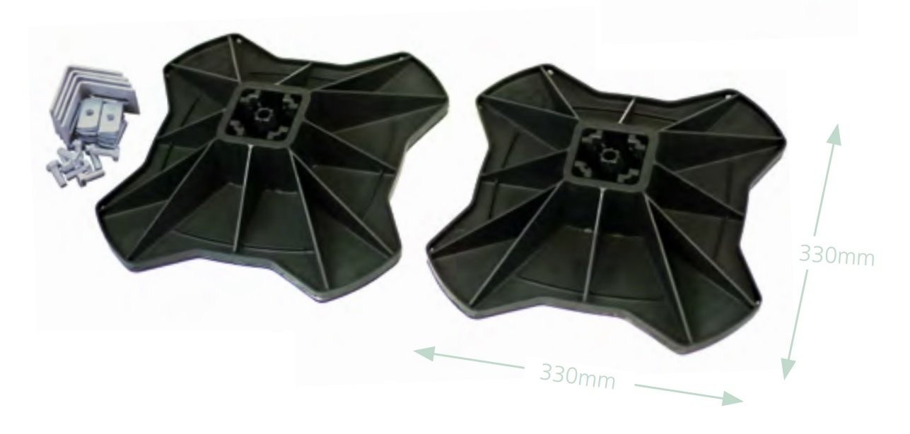 Big Foot H Tech Set 330mm2 kvadratni podstavek - BF201