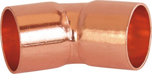 Bakreno koleno - 45° 3/4'' - 3/4'' (19,05 - 19,05mm)