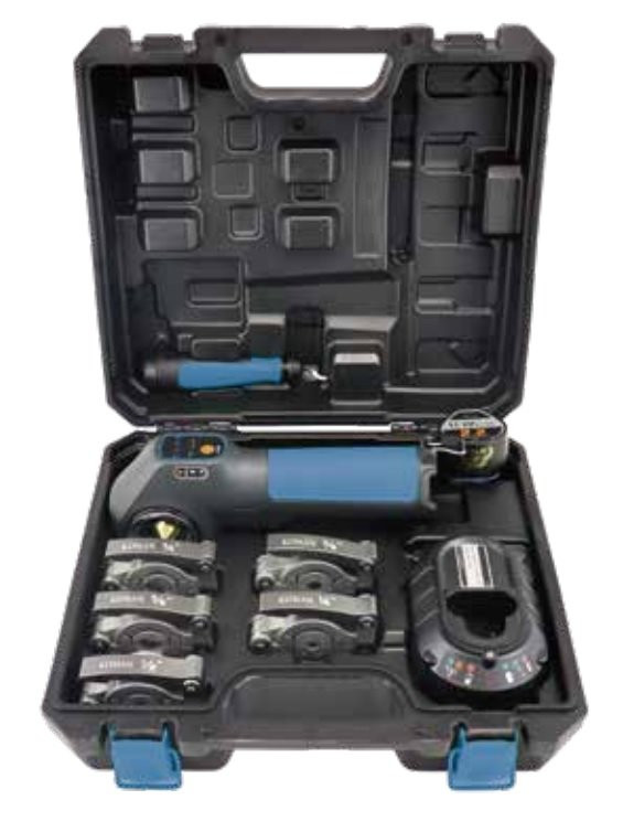 Li-baterijsko orodje za pertljanje KM-E800A - KOMPLET S KOVČKOM