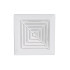 Stropna plastična kvadratna prezračevalna rešetka z mrežico, Φ150mm