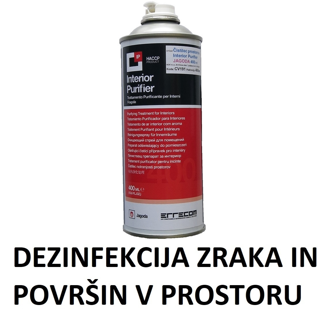 Čistilec notranjosti prostorov INTERIOR PURIFIER vonj jagoda 400ml