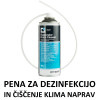 Čistilna pena EVAPORATOR FOAM CLEANER v pršilu za čiščenje in dezinfekcijo uparjalnikov klima naprav 400ml